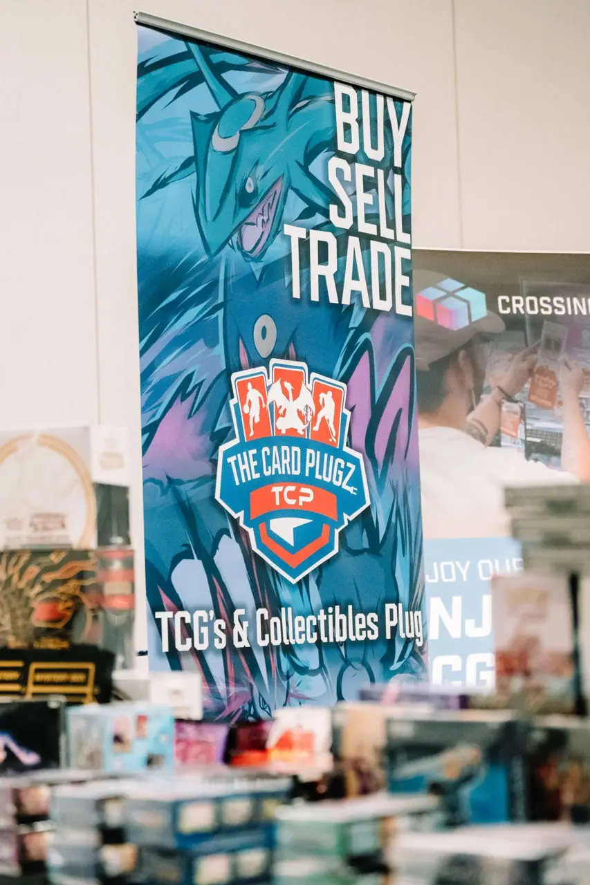Collectors and vendor tables at a past Las Vegas Card Show