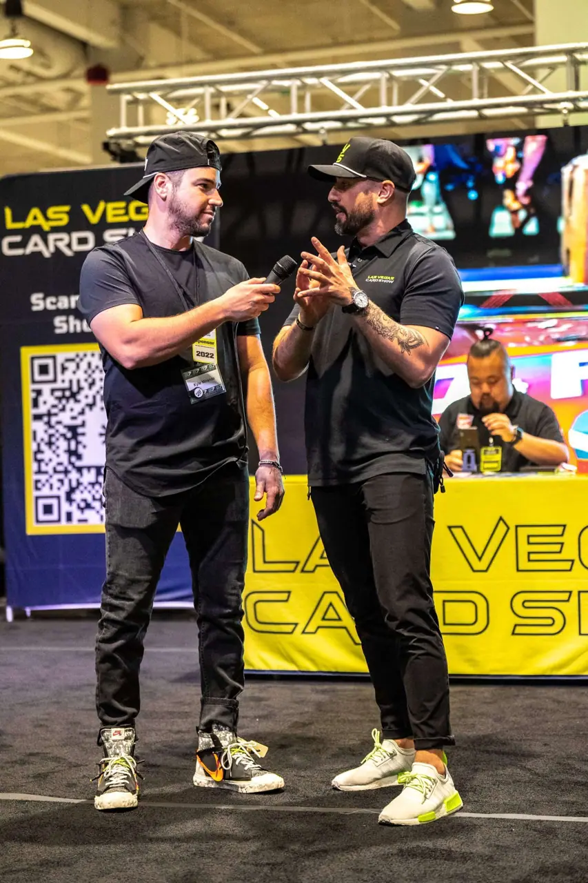 Collectors and vendor tables at a past Las Vegas Card Show